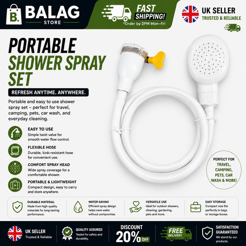 Double single tap shower - single,