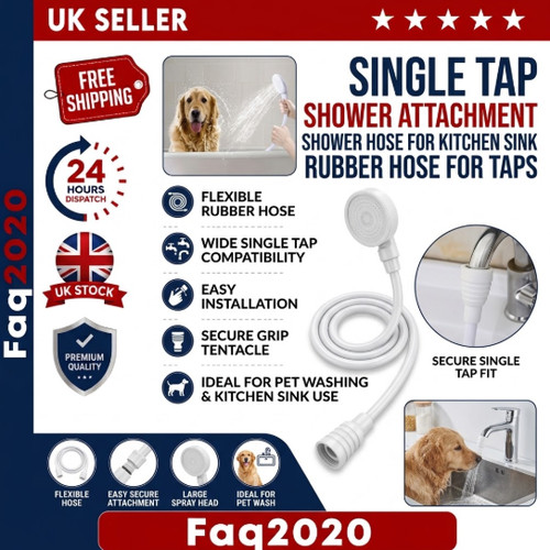 Single tap shower - tap, attachment